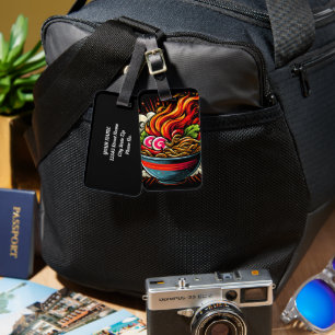Spicy Ramen Japanese Noodle Street Art Luggage Tag