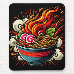 Spicy Ramen Japanese Noodle Street Art Mouse Mat