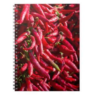 Spicy Red Chilli In The Town Of Kalocsa Notebook