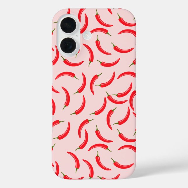Spicy Red Chilli Pattern Case-Mate iPhone Case (Back)