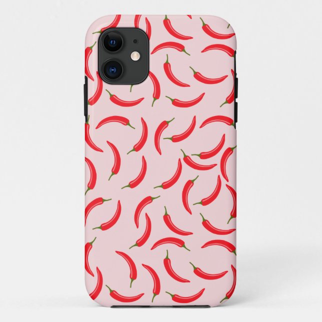 Spicy Red Chilli Pattern Case-Mate iPhone Case (Back)