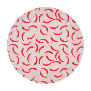 Spicy Red Chilli Pattern Cutting Board