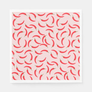 Spicy Red Chilli Pattern Napkin