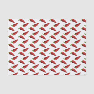 Spicy red chilli peppers tissue paper