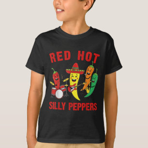 Spicy Red Hot Silly Peppers Band Parody Chilli Car T-Shirt