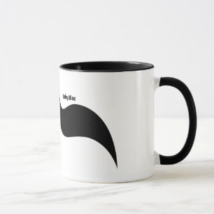Spicy Rice Font Parenthese Moustache Mug
