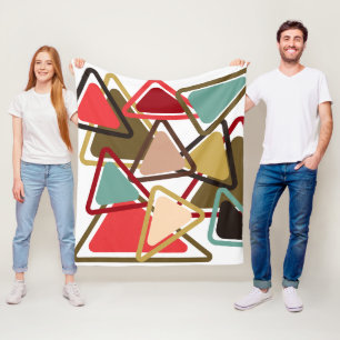 Spicy Triangles Fleece Blanket