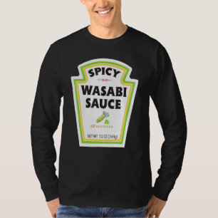 Spicy Wasabi Sauce Bottle Label Halloween Costume T-Shirt