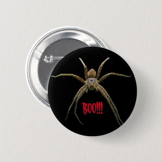 Spider 6 Cm Round Badge (Front & Back)