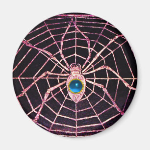 SPIDER AND WEB Blue Sapphire Black Magnet