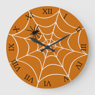 Spider and Web Large Clock