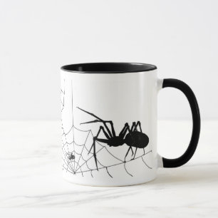 Spider and web mug