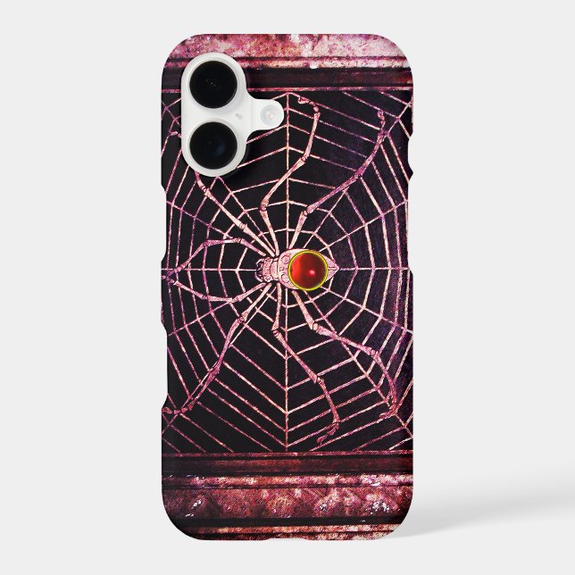 SPIDER AND WEB Red Ruby Black (Back)