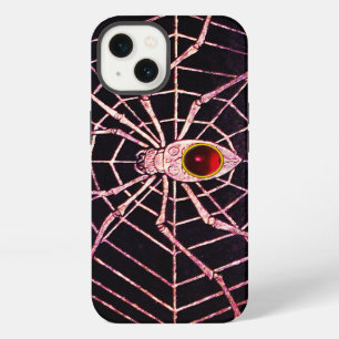 SPIDER AND WEB Red Ruby Black iPhone 13 Case