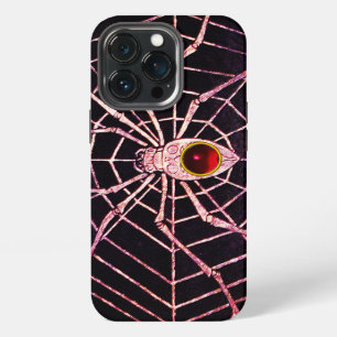 SPIDER AND WEB Red Ruby Black iPhone 13 Pro Case