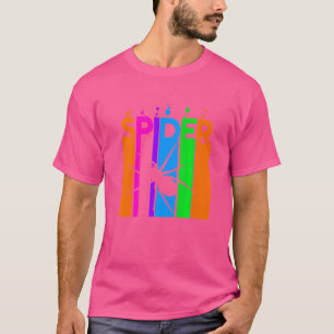 Spider Animal Rainbow Bubble With Silhouette T-Shirt