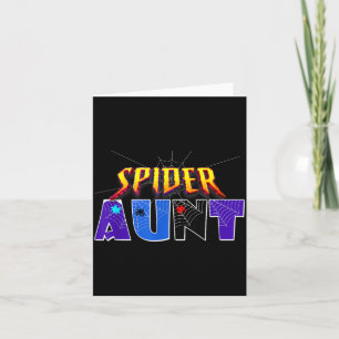 Spider Aunt Design Mothers Day Family Birthday Card