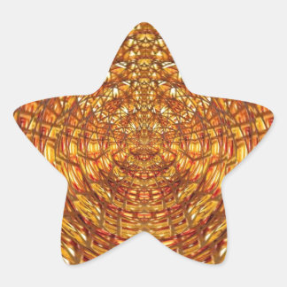 Spider Basket Weave : Attracts n retains energies Star Sticker