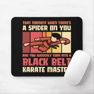 Spider Black Belt Karate Master Mouse Mat