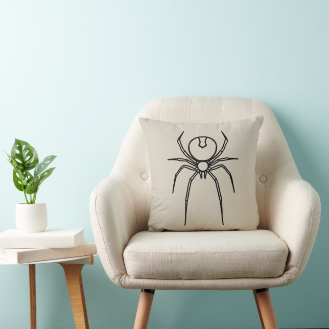 Spider - Bone White and Bat Black Cushion (Chair)