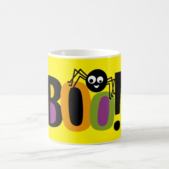 Spider BOO Halloween  Coffee Mug (Center)