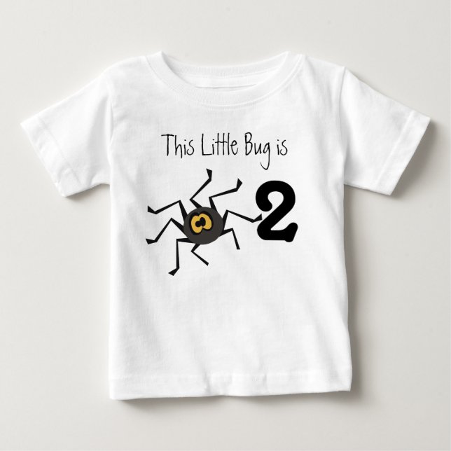 Spider Bug Customisable Birthday T-shirt (Front)