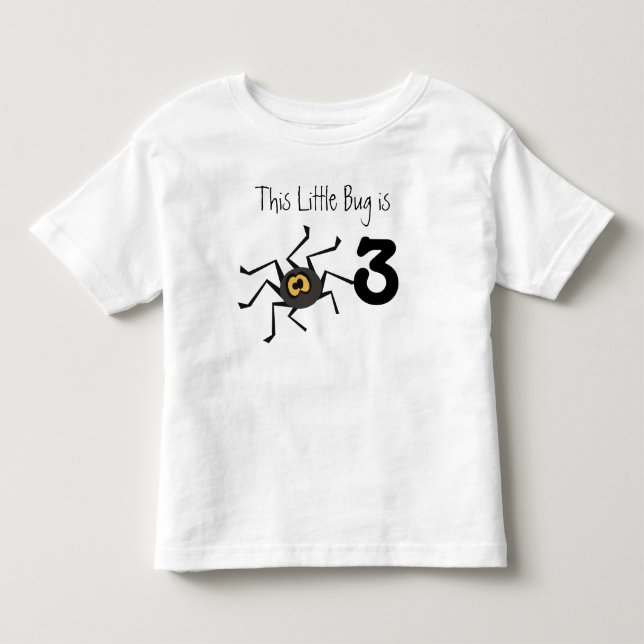 Spider Bug Customisable Birthday T-shirt (Front)
