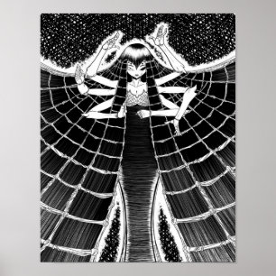 Spider canvas gift for Spider lover   Cute Spider  Poster