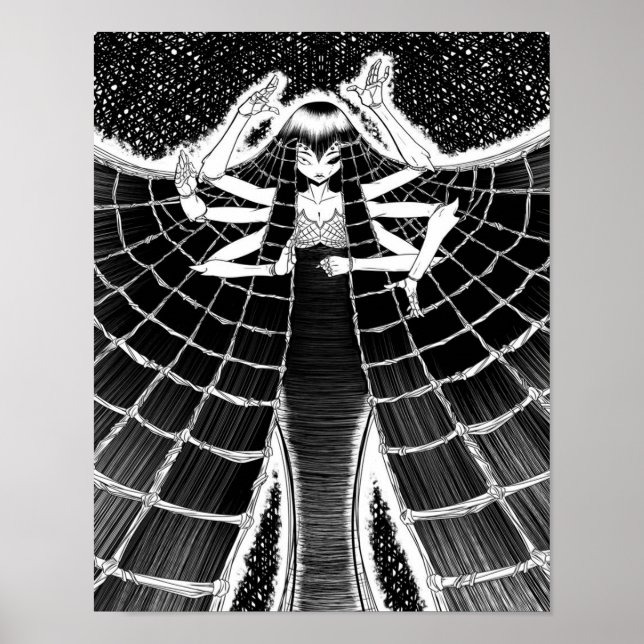 Spider canvas gift for Spider lover | Cute Spider  Poster (Front)