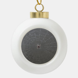 Spider Ceramic Ball Christmas Ornament