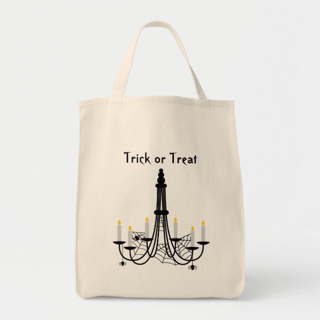 Spider chandelier Halloween gothic loot Tote Bag (Front)