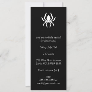 Spider Circle Symbol Invitation