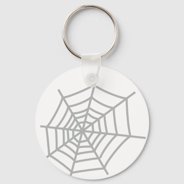 spider cobweb spiderweb key ring (Front)