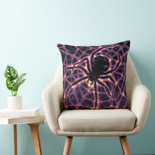 Spider Cosmic Web, Halloween Galaxy of Horrors Cushion