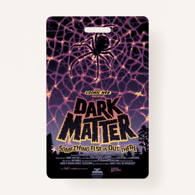 Spider Cosmic Web, Halloween Galaxy of Horrors ID Badge (Front)