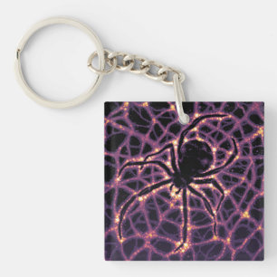 Spider Cosmic Web, Halloween Galaxy of Horrors Key Ring