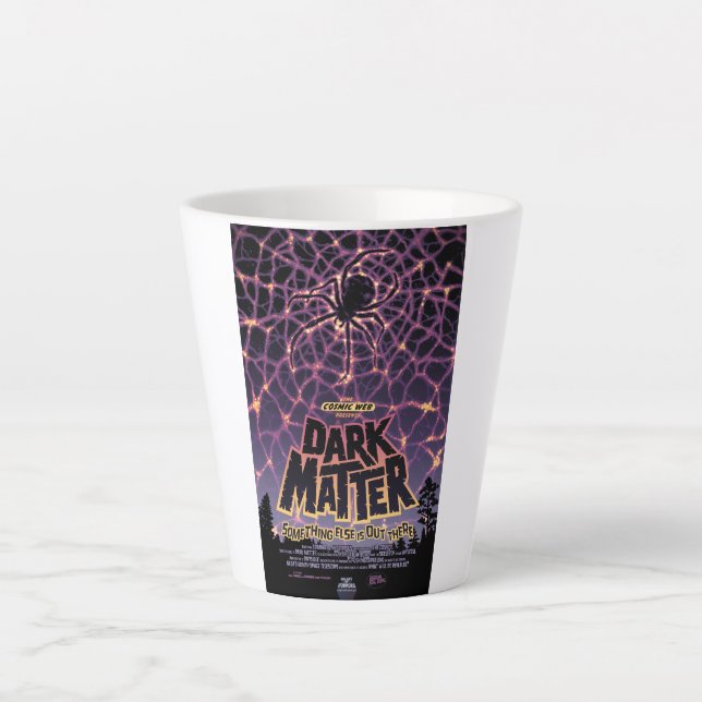 Spider Cosmic Web, Halloween Galaxy of Horrors Latte Mug (Front)