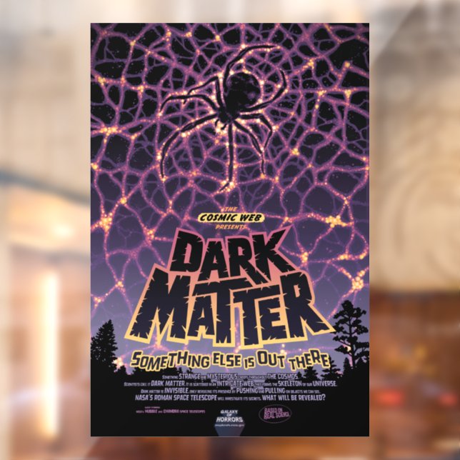 Spider Cosmic Web, Halloween Galaxy of Horrors Window Cling (Sheet 2)