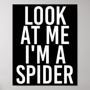 Spider Costume Group Easy Outfit Shirt For Hallowe Poster