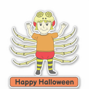 Spider costume kid Sticker