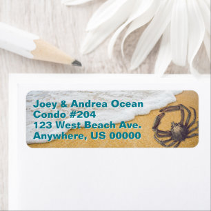 Spider Crab Beach Life Coastal Return Address