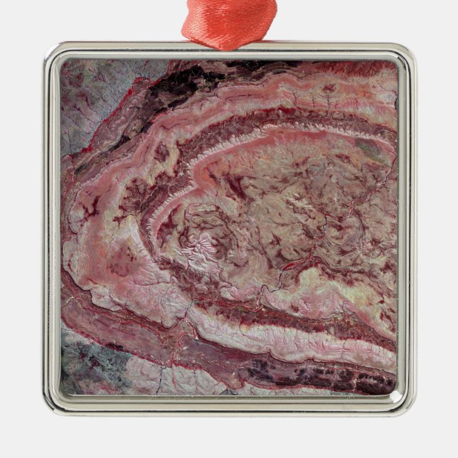 Spider Crater, Western Australia Metal Tree Decoration (Front)