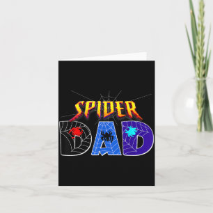 Spider Dad Design Fathers Day Matching Family Card