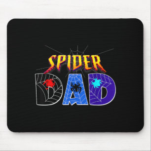 Spider Dad Design Fathers Day Matching Family Mouse Mat