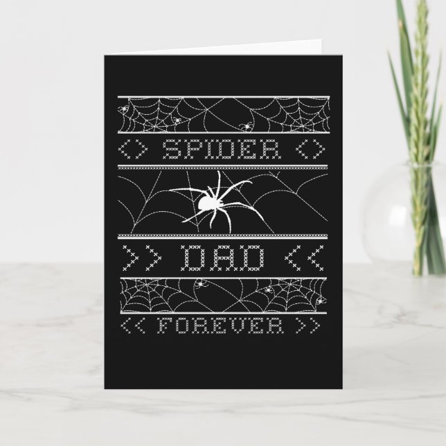 Spider Dad Forever Ugly Halloween 2021 Spider Card (Front)