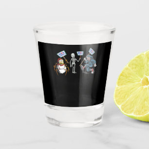 Spider Dead skull Running Skeleton Snowman Spider Shot Glass
