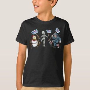 Spider Dead skull Running Skeleton Snowman Spider T-Shirt