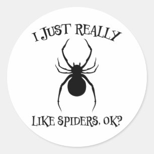 Spider Design Disgust Arachnid Cool Terrarium Gift Classic Round Sticker