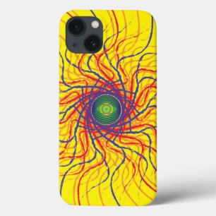 Spider eye  / Bright Yellow BG  iPhone 13 Case