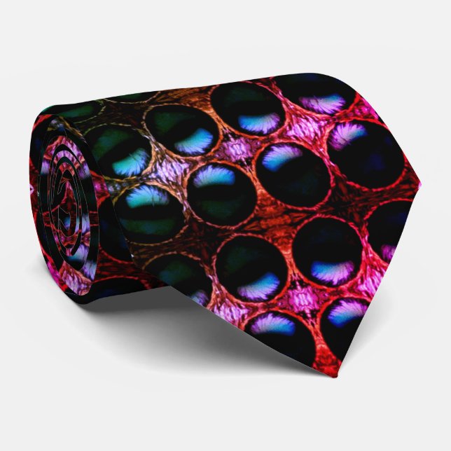 Spider Eyes Gothic Sci-fi Novelty Party Neck Tie (Rolled)